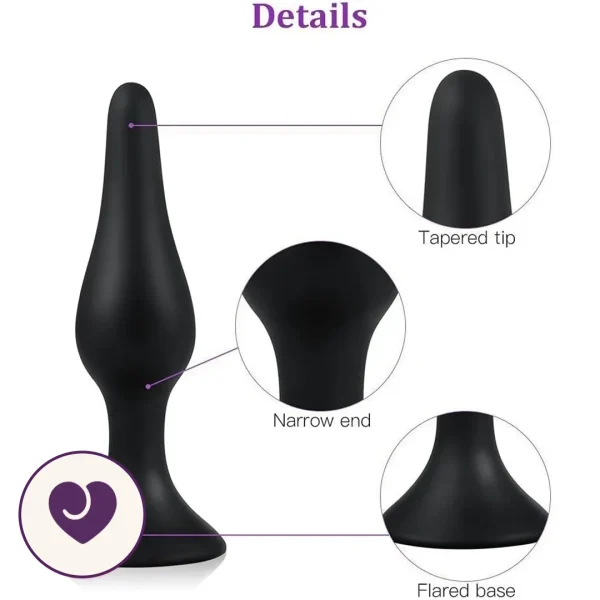 Four-Piece Silicone Anal Plug Set for Beginners to Advanced