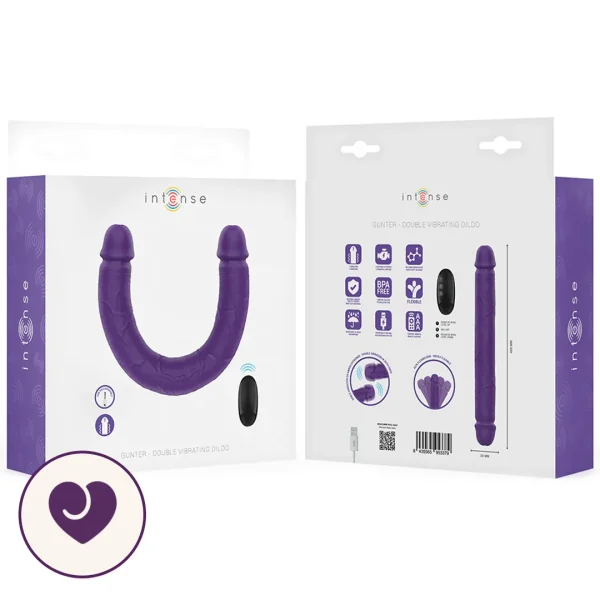 GUNTER Double Ended Vibrating Dildo with 7 Modes