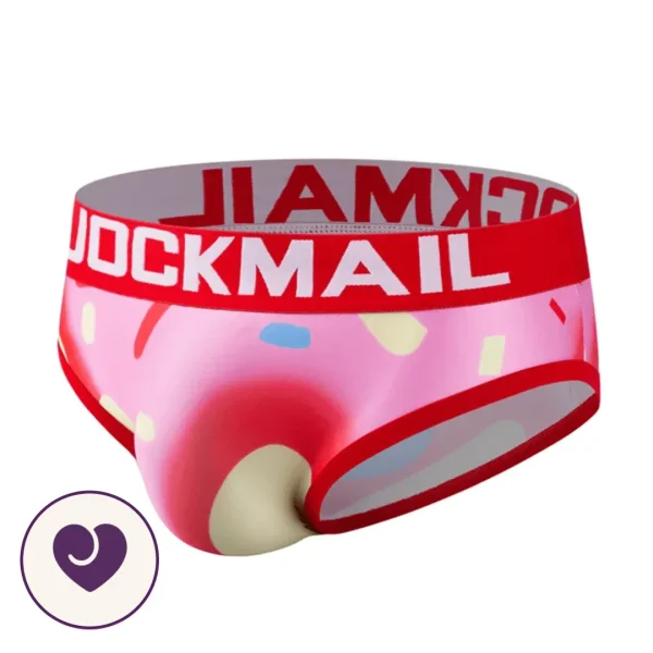 Jockmail Pink Donut Men's Brief with Contour Pouch
