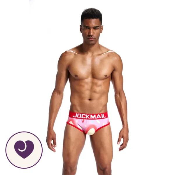 Jockmail Pink Donut Men's Brief with Contour Pouch