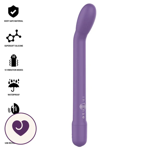 Karlie Curved G-Spot Vibrator in Lavender Purple