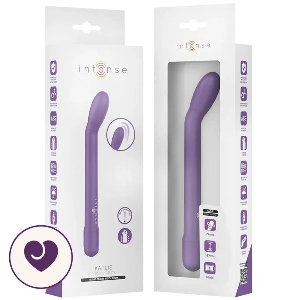 Karlie Curved G-Spot Vibrator in Lavender Purple