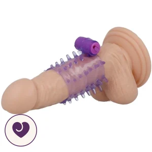 Lavender Vibrating Penis Sleeve for Couples