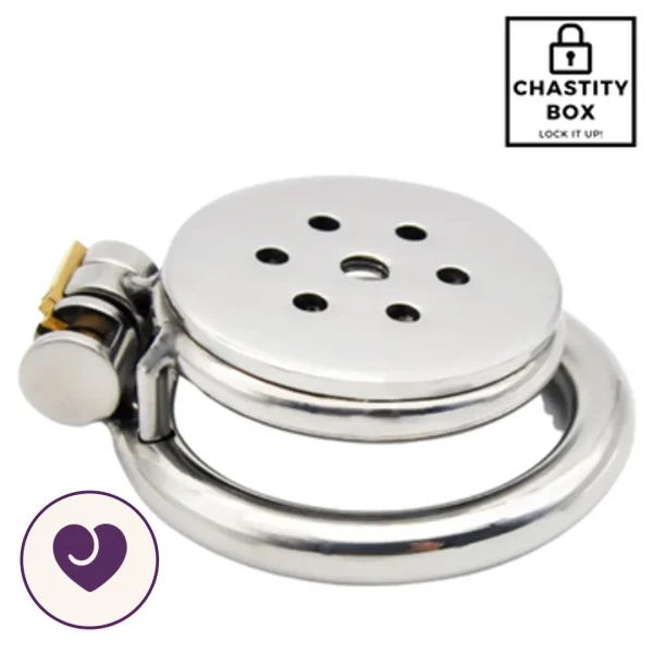 Low-Profile Stainless Steel Chastity Cage