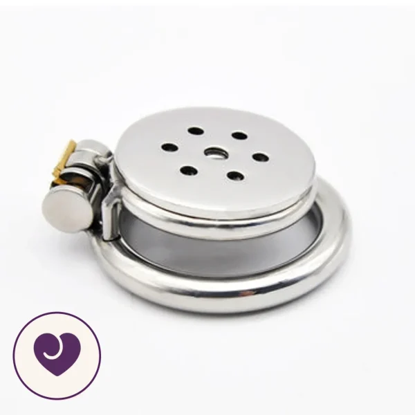 Low-Profile Stainless Steel Chastity Cage