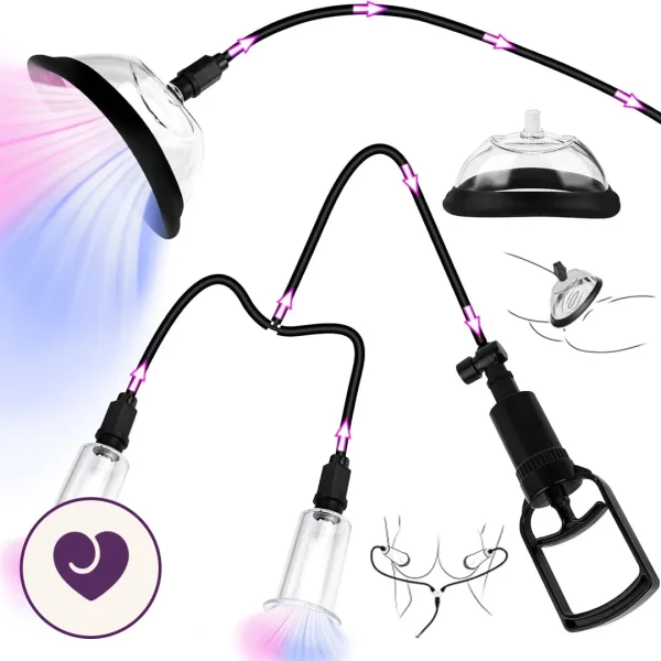 Manual Pussy Pump Kit with Two Cup Sizes
