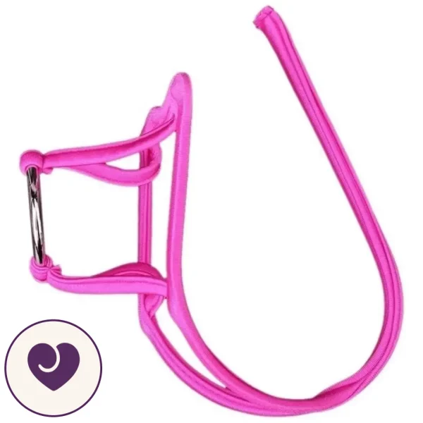 Metal Cock Ring and Cotton Rope Waist Band