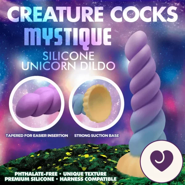Mystique Unicorn Horn Silicone Dildo