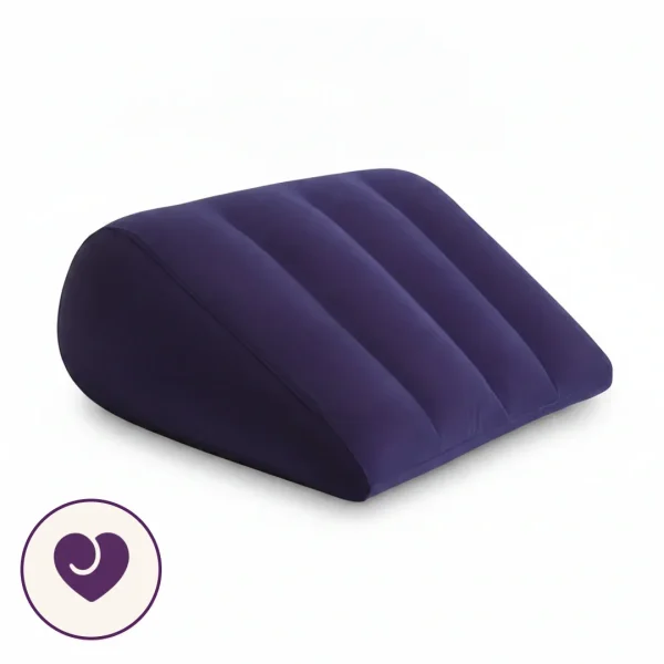 Navy Blue Inflatable Position Wedge with Flocked Cover