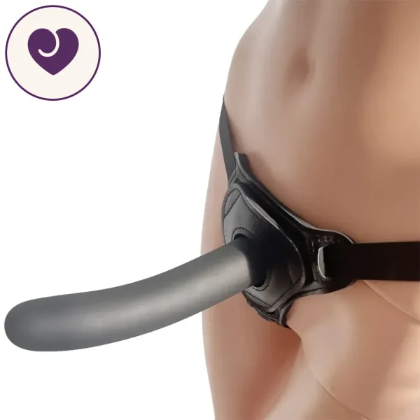 OPAL Strap-On Harness Set with Curved Silicone Dildo