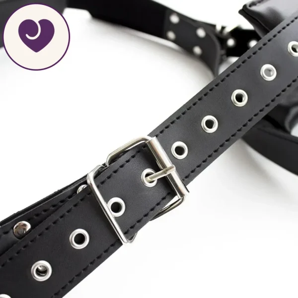 Padded Hogtie Bondage Set for Neck and Legs