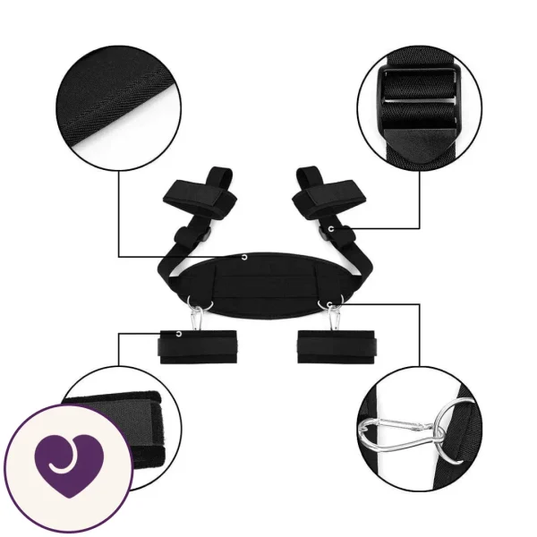 Padded Wrist and Ankle Bondage Restraint Kit