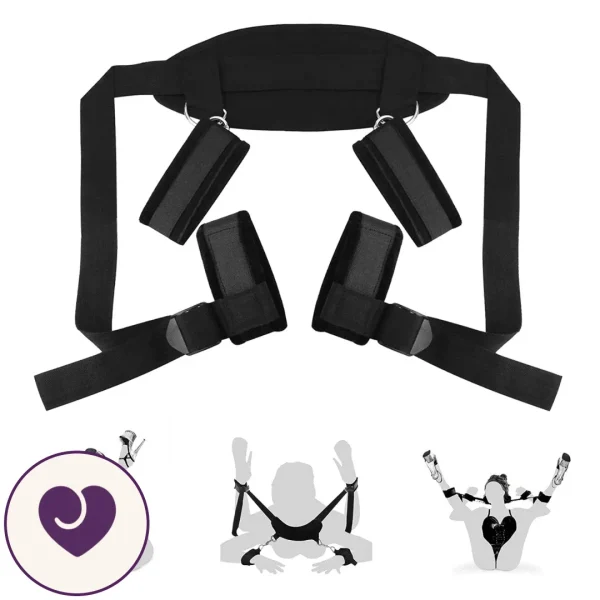 Padded Wrist and Ankle Bondage Restraint Kit