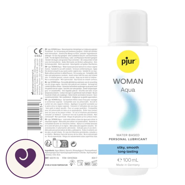 Pjur Woman Aqua Water-Based Lube 100ml Fragrance-Free