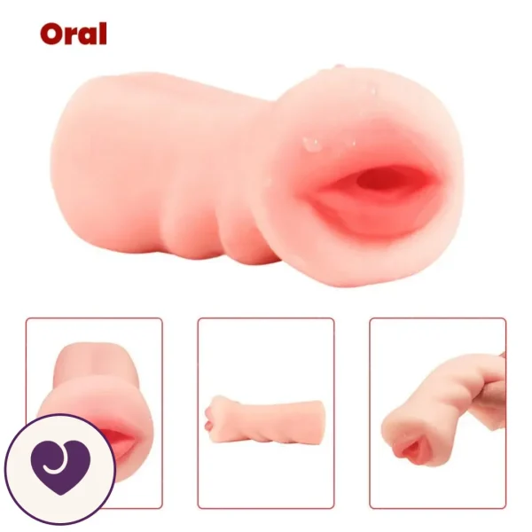Pocket Mouth-Style Silicone Masturbator Sleeve