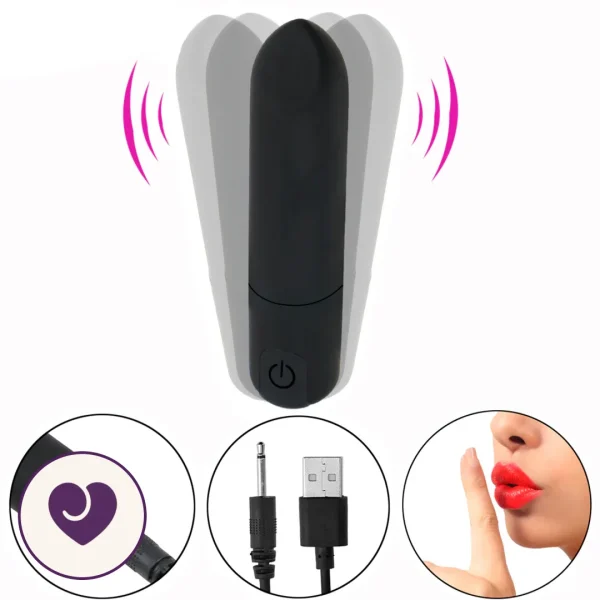 Precision Discreet Bullet Vibrator with 10 Modes