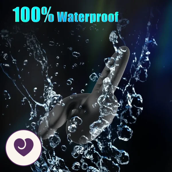 Rabbit Ear Vibrating Cock Ring with 10 Modes