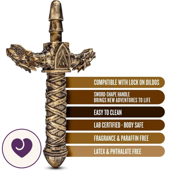 Realm Drago Dragon Sword Handle for Dildos