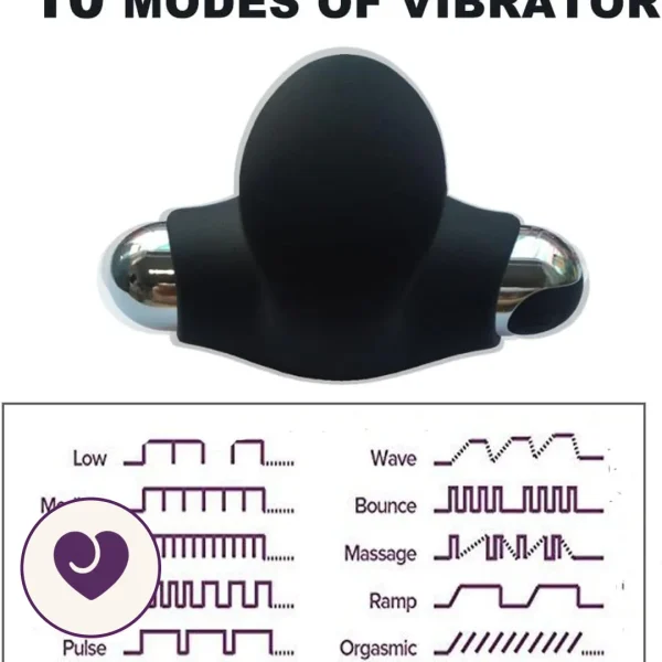Rechargeable 10-Mode Couples Ring Vibrator