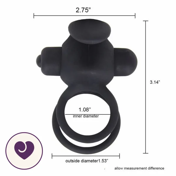 Rechargeable 10-Mode Couples Ring Vibrator