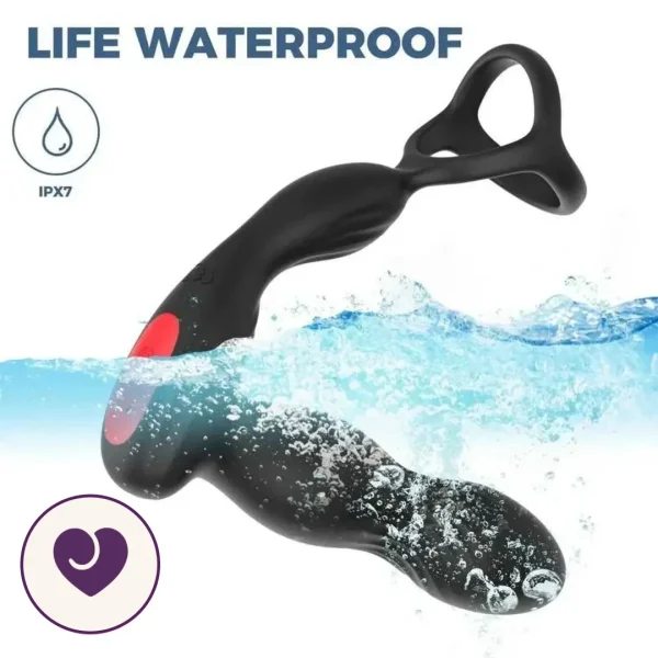 Remote-Controlled Prostate Vibrator with Delay Ring