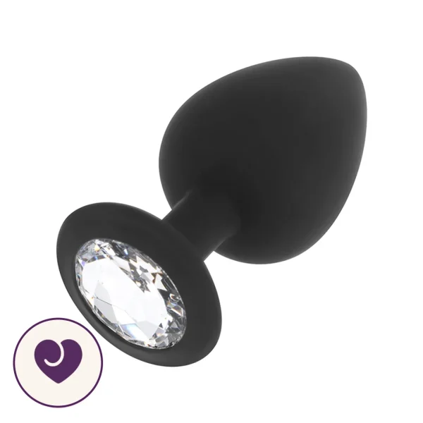 Reversible Crystal Gem Silicone Butt Plug