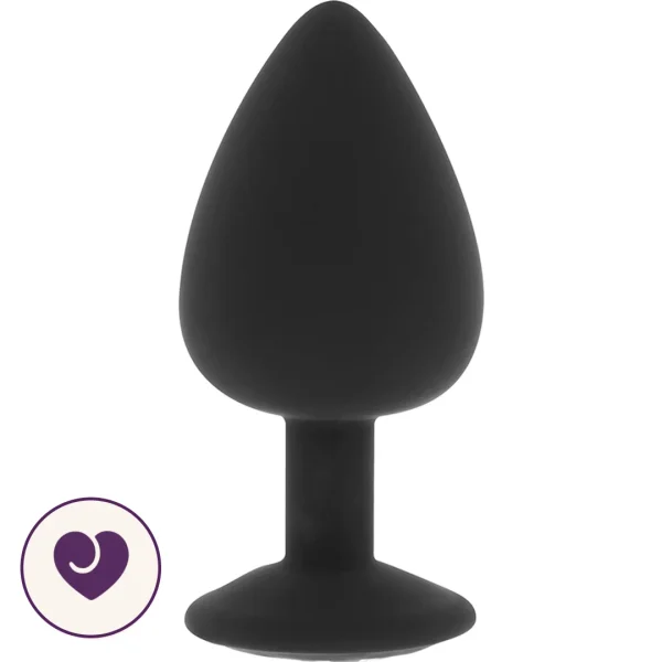 Reversible Crystal Gem Silicone Butt Plug