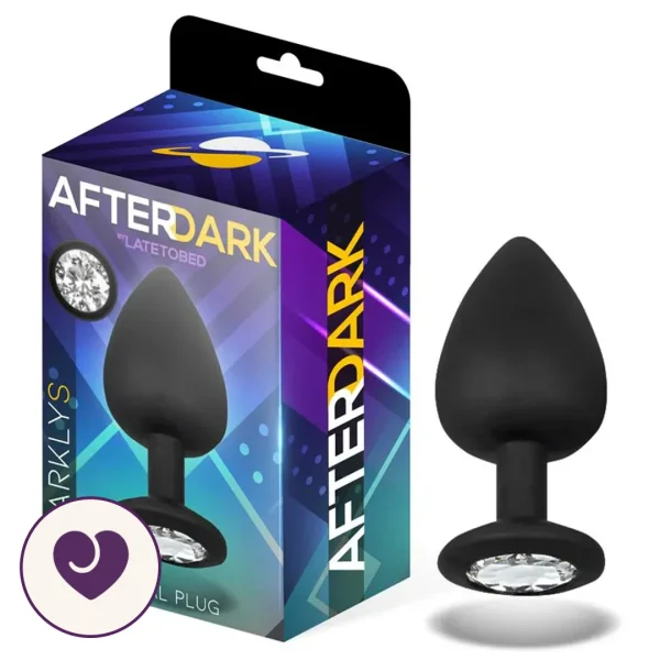 Reversible Crystal Gem Silicone Butt Plug