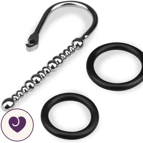 Ribbed Stainless Steel Urethral Sound