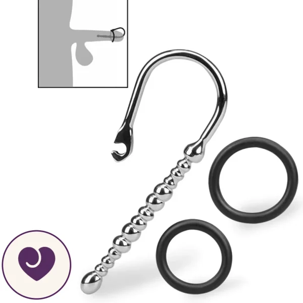 Ribbed Stainless Steel Urethral Sound