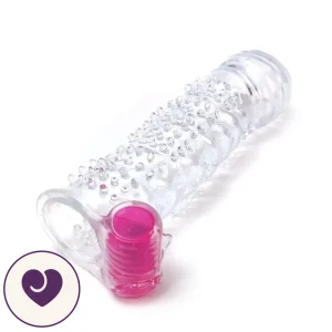 Ribbed Vibrating Reusable Penis Sleeve