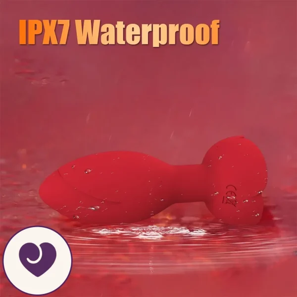 Rose Butt Plug With 10 Vibration Modes and App Control
