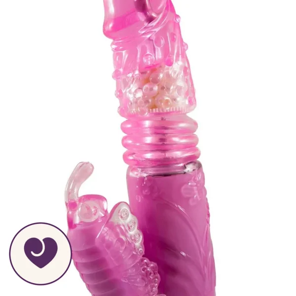 Rotating Rabbit Vibrator with Steel Beads and 10 Functions