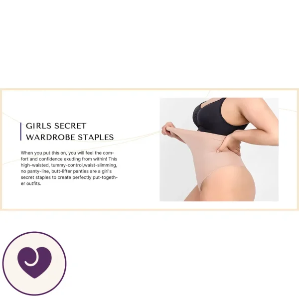 Seamless Anti-Roll Shaping Thong