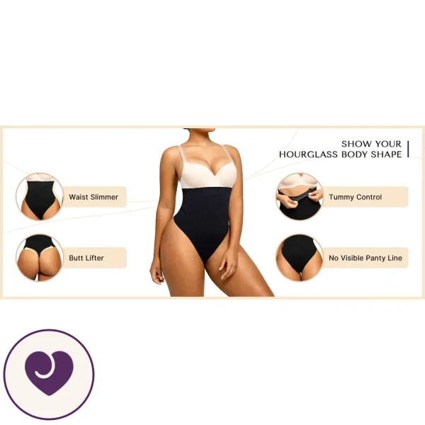 Seamless Anti-Roll Shaping Thong