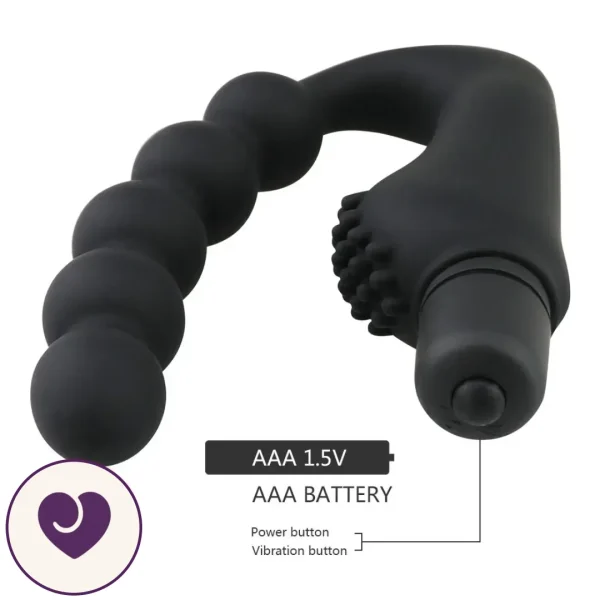 Seven-Bead Anal Prostate Vibrator with Bullet