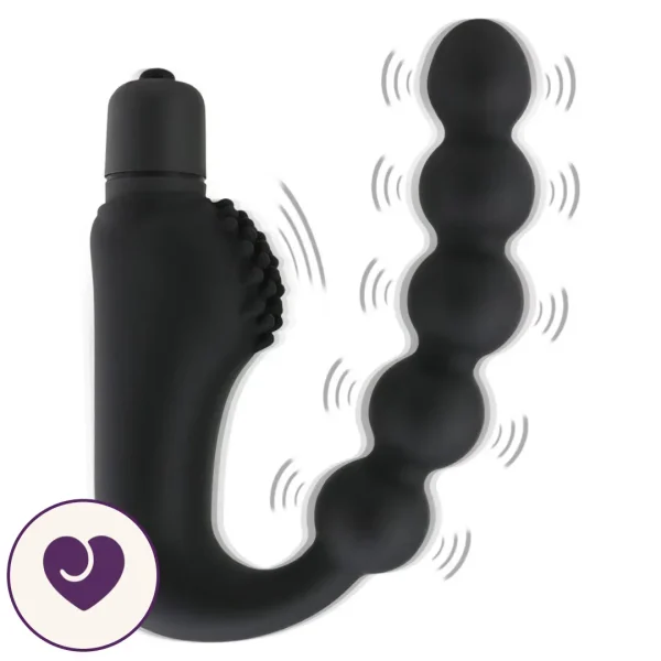Seven-Bead Anal Prostate Vibrator with Bullet