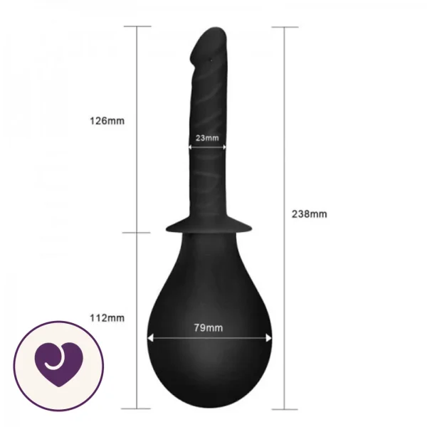 Silicone Anal Douche With Five-Spray Nozzle
