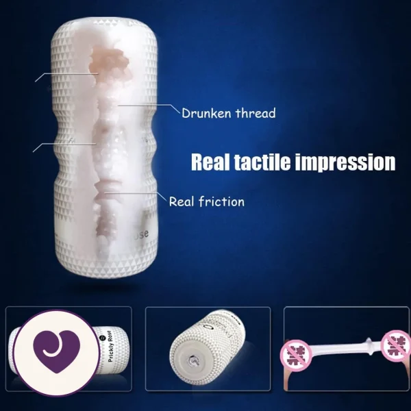 Snail Cup Prickly Rose Textured Handheld Stroker