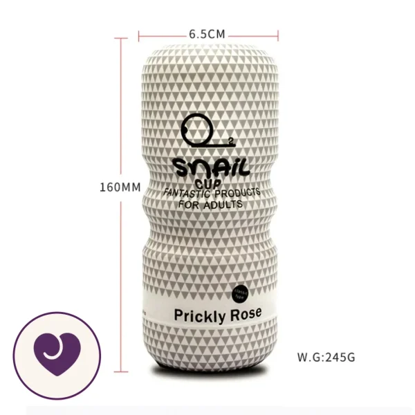 Snail Cup Prickly Rose Textured Handheld Stroker