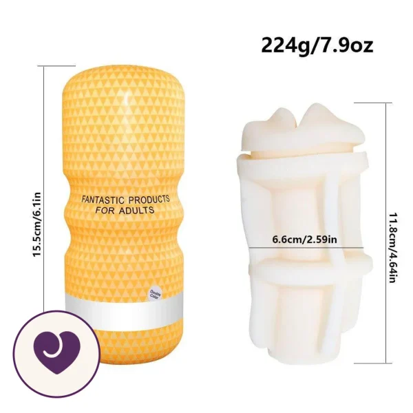 Snail Golden Star Pocket Masturbator Cup with Oral Texture