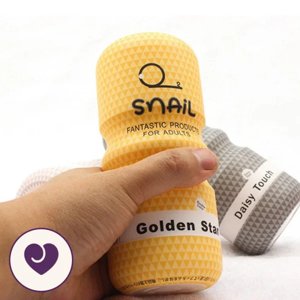 Snail Golden Star Pocket Masturbator Cup with Oral Texture