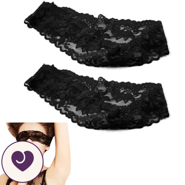 Soft Black Lace Bondage Blindfold