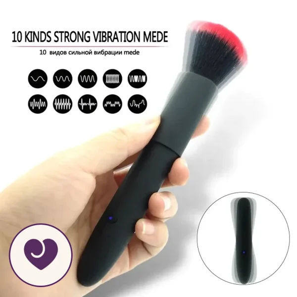 StealthBrush Ten-Mode Vibrator with Brush Head