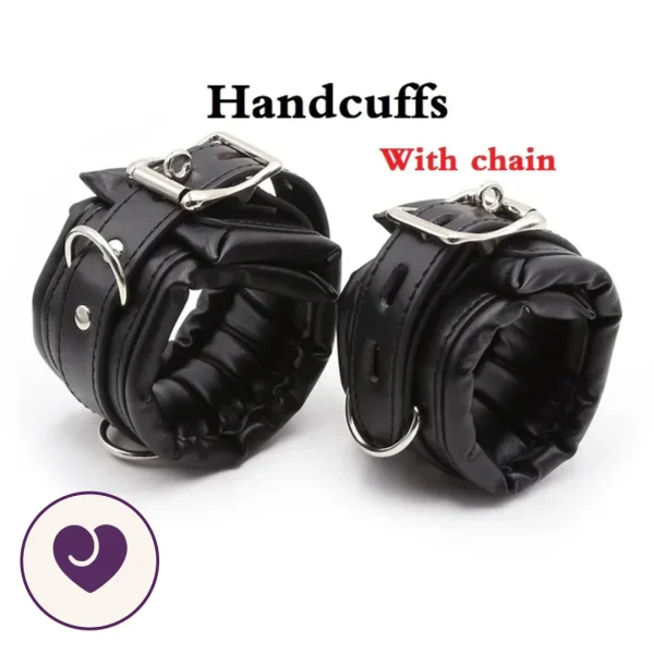 Steel Spreader Bar with Four Padded Leather Cuffs