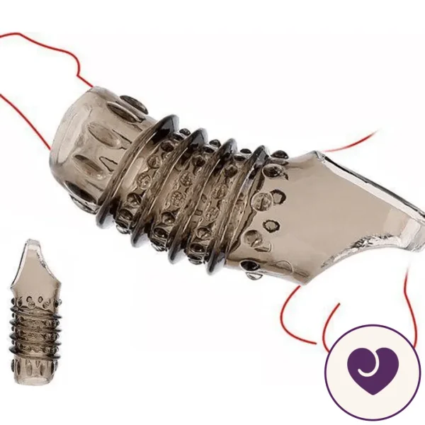 SteelGrip Textured Penis Sleeve with Cock Ring