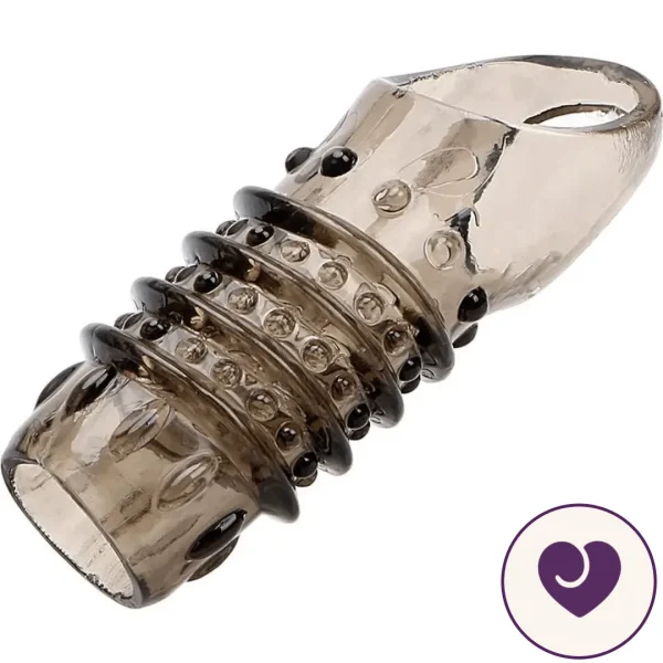 SteelGrip Textured Penis Sleeve with Cock Ring
