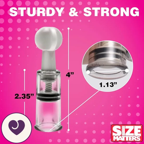 Twist Suction Nipple and Clitoral Suckers, Pack of 2