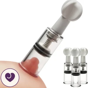 Twist Suction Nipple and Clitoral Suckers, Pack of 2