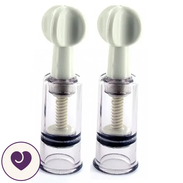 Twist Suction Nipple and Clitoral Suckers, Pack of 2